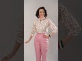 Raglan Blouse Pansy White by Vivien of Holloway | Classic Style &amp; Timeless Fashion