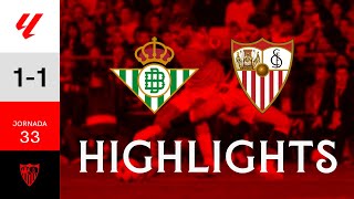 Real Betis Balompié vs Sevilla FC (1-1) LALIGA | Resumen Resimi