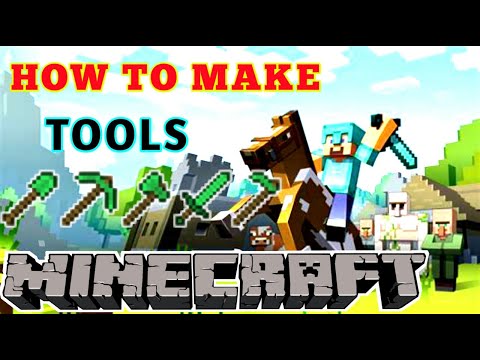 How To Make TOOLS in Minecraft Tutorial In Hindi 2020 ( VERY EASY METHOD ) \ ( HOE, PICKAXE, SWORD )
