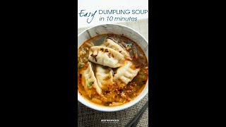 Make an Easy Dumpling Soup in 10 Minutes from Frozen Dumplings