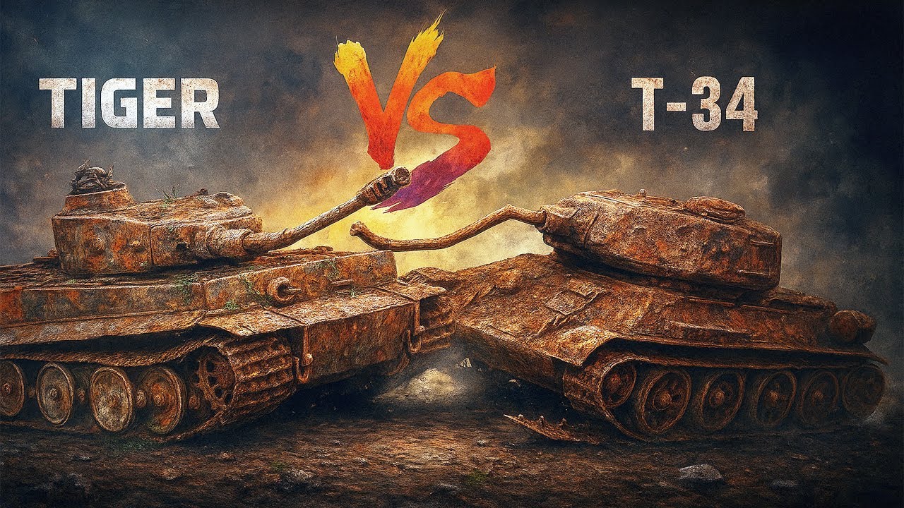 Танк Tiger против T-34: кто выживет после реставрации?