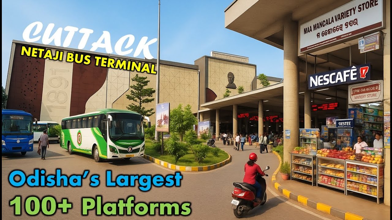 Cuttack Netaji Bus Terminal 🚌 | Odisha’s Largest Bus Stand with Most Platforms 