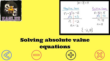 A1 2-5 Solving Equations Involving Absolute Value PART 2