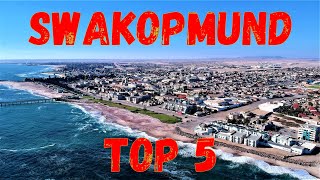 Top 5 attractions in Swakopmund, west coast of Namibia, southern Africa