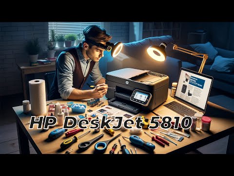 HP DeskJet GT 5810 принтер не печатает или печатает с полосами самостоятельное обслуживание и ремонт