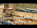 Concrete Foundation Walls Using Snap Tie Forms