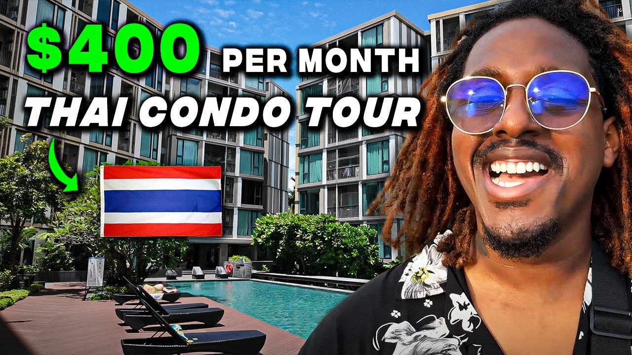 INSANE Thailand Luxury Condo Tour (Only $400 Rent!)