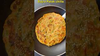 Bajra Palak Chilla Recipe | Healthy Weight Loss Breakfast | High Protein Chilla #BajraRecipe#