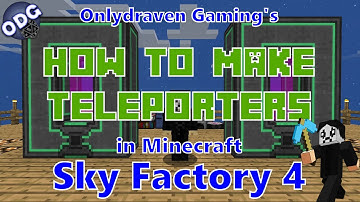 Minecraft - Sky Factory 4 - How to Make Mekanism Teleporters and the Portable Teleporter