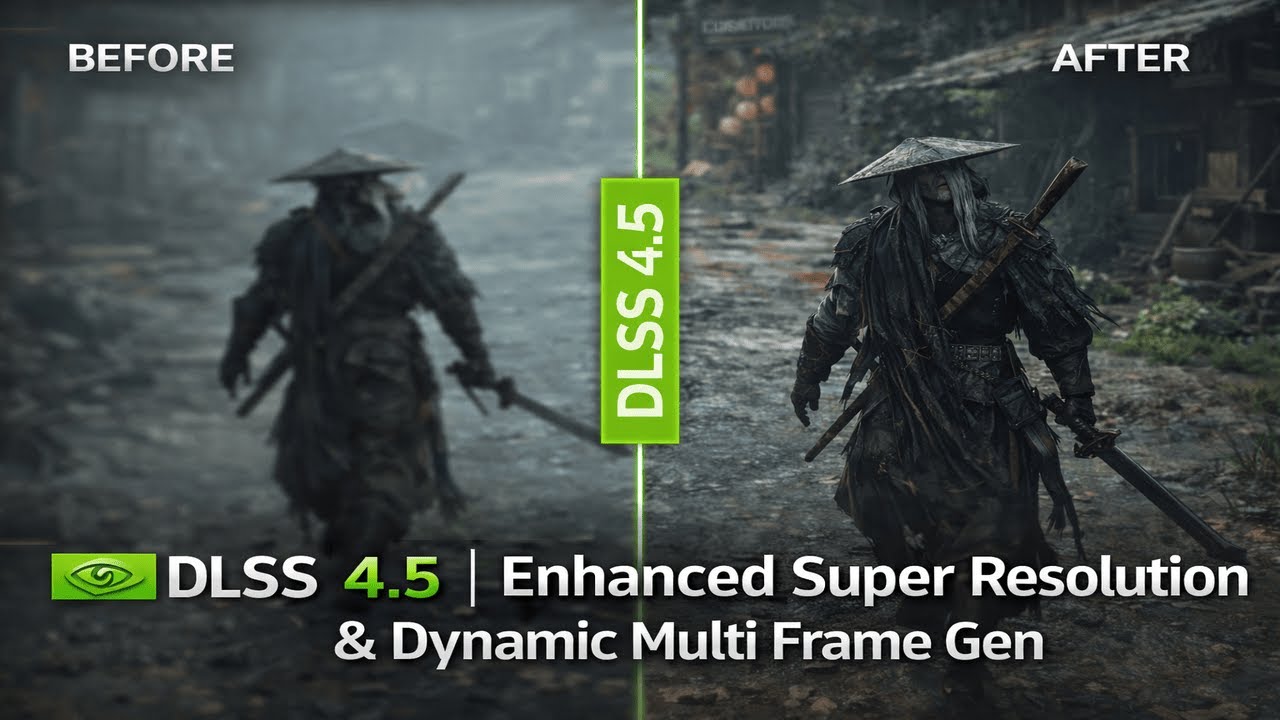 DLSS 4.5 | Enhanced Super Resolution & Dynamic Multi Frame Gen