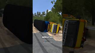 How To Overcome A Overturned Truck Without Towing It shorts bussid tutorial