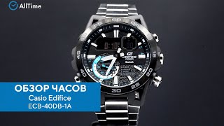 Обзор часов Casio Edifice ECB-40DB-1A с хронографом. Японские наручные часы. Alltime