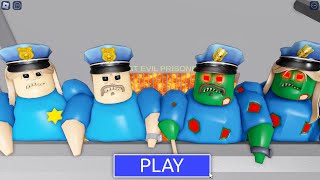 Police Vs Zombie In Lava Mode Barry Needs Help Prison Run
