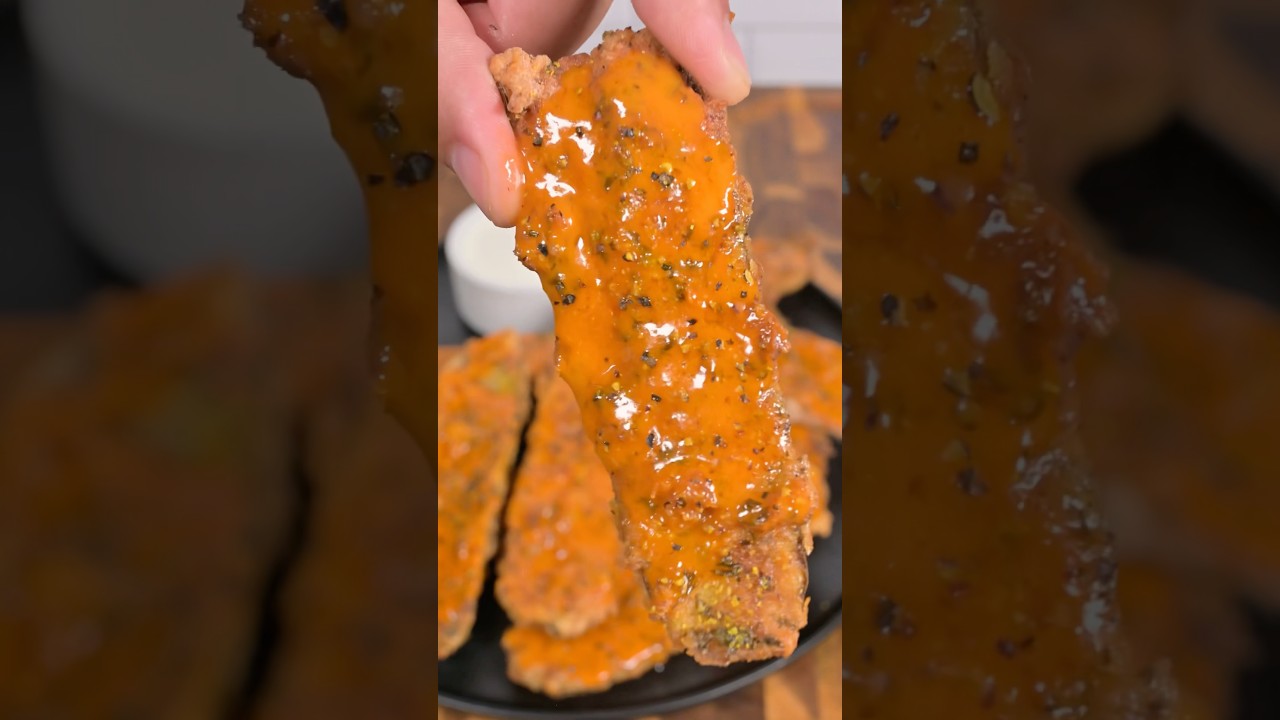 Жареные соленые огурцы с лимоном и перцем Баффало! 