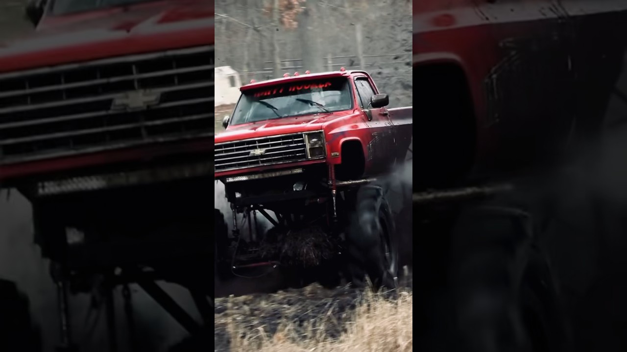 Blown Big Block Chevy Square Body Mega Truck Mud Bogging - HAPPY HOOKER