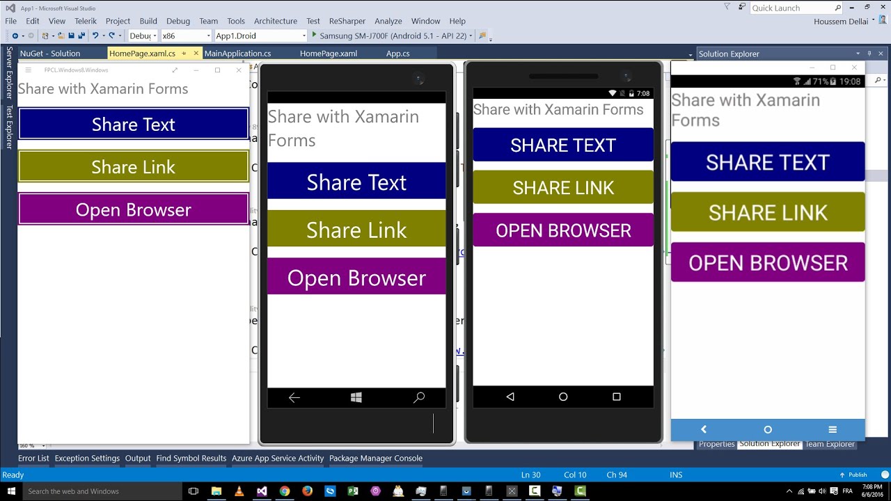 Share Text And Link With Xamarin Forms