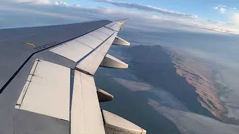 Flying over the Great Salt Lake