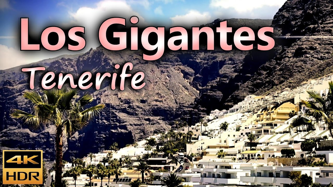 Los Gigantes, a coastal town on the western edge of the island / Tenerife, Spain / 4K HDR