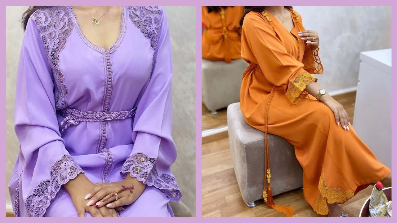 آخر ماكين فالقفطان خفيف بالطرز المسوس والثنبات والراندة وزواق المعلم caftan khfif 2021