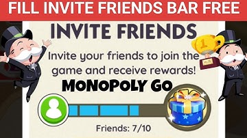 Fill Your Invite Friends Bar Free MONOPOLY GO #monopolygo #invite #friend