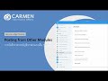 How to post transactions from another module to the general ledger GL