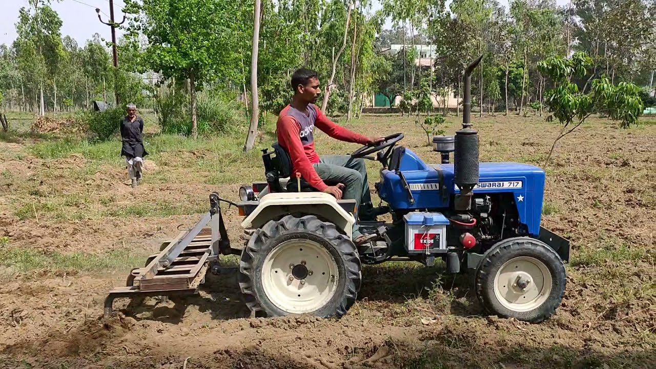 swaraj 717 on 7 tine cultivator