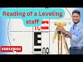 How to read levelling staff/Staff readings on a levelling staff/How to read auto level staff reading