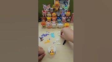 Daisy Duck Nano Bricks #shorts #bricks #hyperlapse #daisyduck