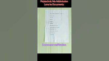 Polytechnic Addmission Me documents Verification. #polytechnic #ngp #document #allotment #adimission