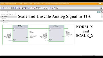 How to do analog program using the NORM X and SCALE X instructions TIA Portal, S7 1200