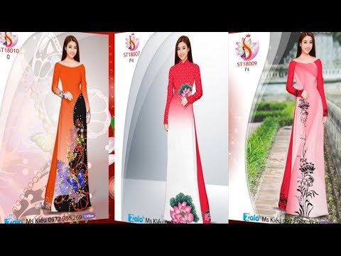 BỘ SƯU TẬP 65 MẪU ÁO DÀI MÀU ĐỎ - CAM - HỒNG ĐẸP THANH LỊCH 2019 💝 Vải Áo Dài S
