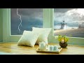 1 HOURS Rain Storm Outside Window with Relaxing | White Noise Rain Storm