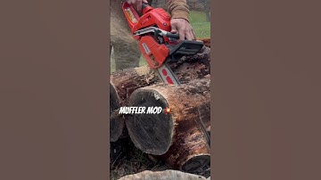 Torque added !! Husqvarna 545 muffler mod = success #chainsawaddict #chainsaws #tree #firewood