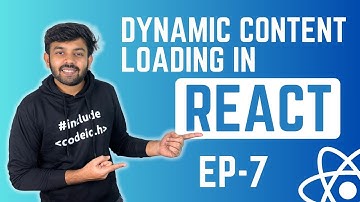 Dynamic content loading in React | React Ep-7 | code io - Tamil