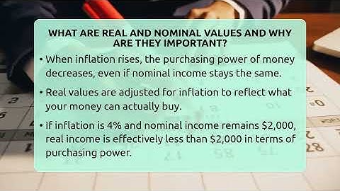What Are Real And Nominal Values And Why Are They Important? - Inflation Insight Channel
