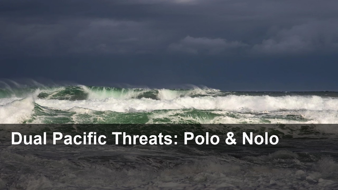 Video summary: Hurricane Polo Threatens Mexico as Nolo Nears Hawaii