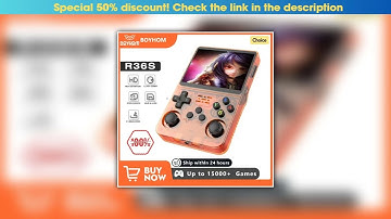 Get Open Source R36S Retro Handheld Video Game Console Linux System 3.5 Inch IPS Screen Portable Po