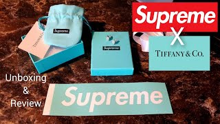 Supreme X Tiffany & Co. Silver Heart Earrings