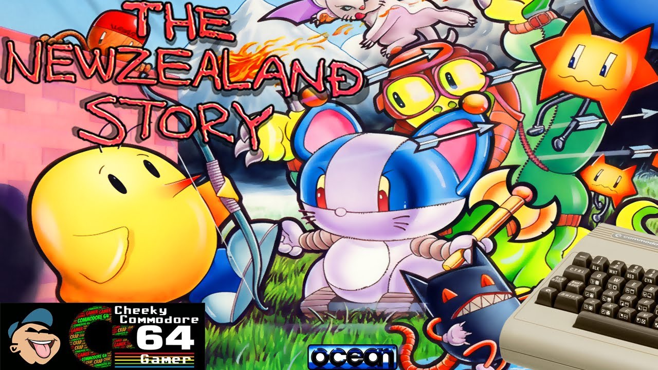 THE NEW ZEALAND STORY – Commodore 64 (1989) | Ocean's classic kiwi