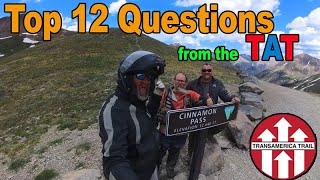 Q & A Live Trans America Trail Motorcycle Adventure