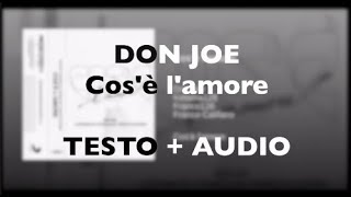 Don Joe - Cosè Lamore Testo