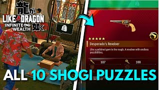 Yakuza | Like a Dragon: Infinite Wealth - All 10 Shogi Puzzle Solutions & Easy Challenge 1 Points