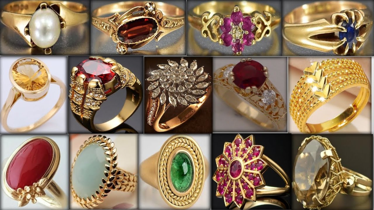 Latest Gold floral ring designs for women | Elegant Gold Ring online