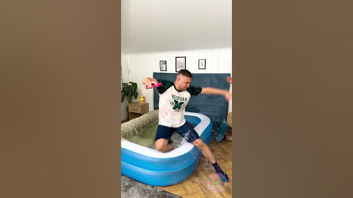 Sleeping in Comfort 🛏️🏊‍♂️😂 The Ultimate Bed Pool Prank! #prank #pool #bed