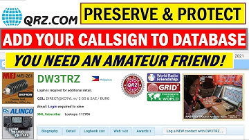 EASY STEP IN ADDING YOUR CALLSIGN TO THE QRZ DATABASE | PRESERVE & PROTECT YOUR CALLSIGN | HAM RADIO