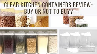 Clear kitchen containers  - buy or not to buy? Kitchen containers review with pros and cons by Simplified Living 26,132 views 3 years ago 4 minutes, 1 second