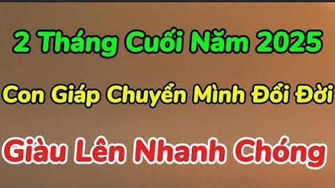 2 Tháng Cuối Năm 2025 – 3 Con Giáp Chuyển Mình Đổi Đời, Giàu Lên Nhanh Chóng