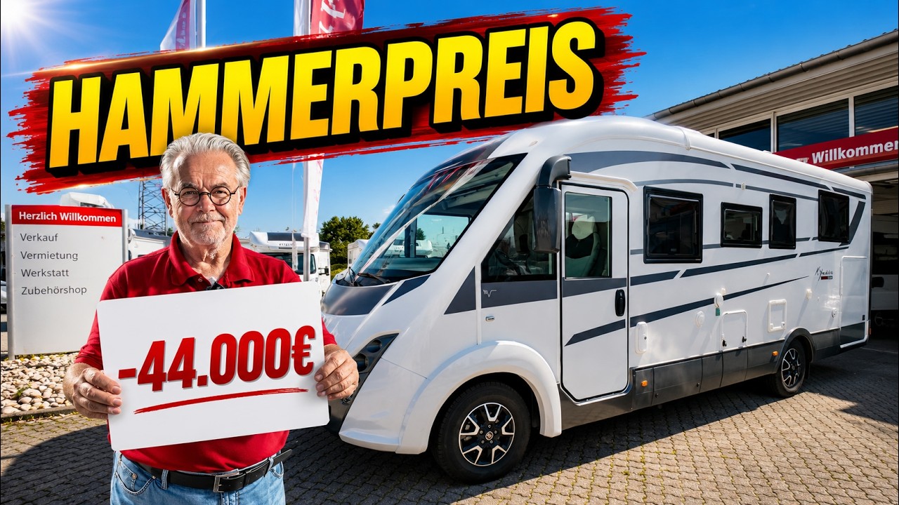 - 44.000€ 🔥 6 Jahre alter Mobilvetta Luxusliner so gut wie NEU zum Hammerpreis!