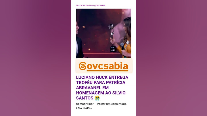 Luciano Huck entrega troféu para Patrícia Abravanel em homenagem ao Silvio Santos 😭