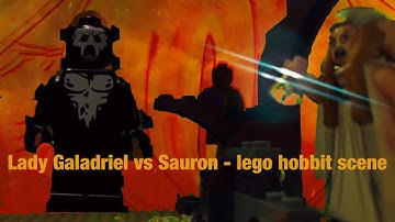 Lego The Hobbit - Galadriel vs Sauron #necromancer #legohobbit #legolordoftherings